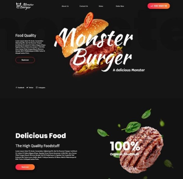 Site Hamburgueria